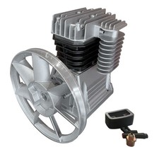 3HP 2.2KW Cylinder Piston Style Air Compressor Pump Head Air Tool With Silencer