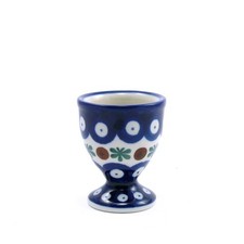 Egg Cup - Flower Tendril/Blue