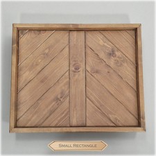 Solid Pine Ottoman Tray Oak
