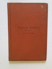 Layng, A E: EUCLID'S ELEMENTS OF GEOMETRY BOOK 1 1888 HC Book
