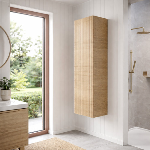 600mm oak fluted floor - oak,