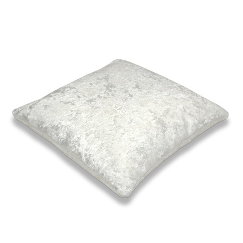 White crushed velvet tiara - white,