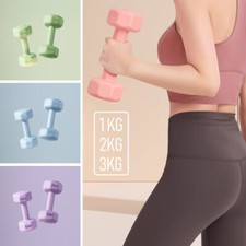 2pcs 1-3KG Dumbbells Set Weights Iron Hand Pair Aerobic Workout Fitness Home Gym