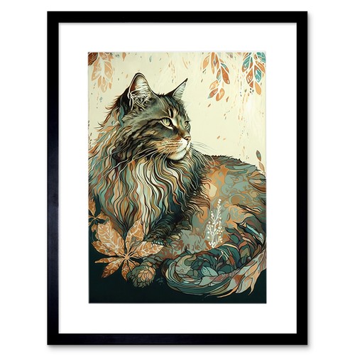 Maine coon cat - maine, pattern