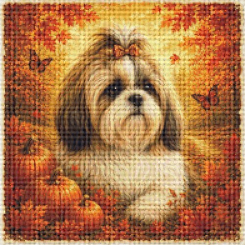 Shih tzu puppy dog - shih, in