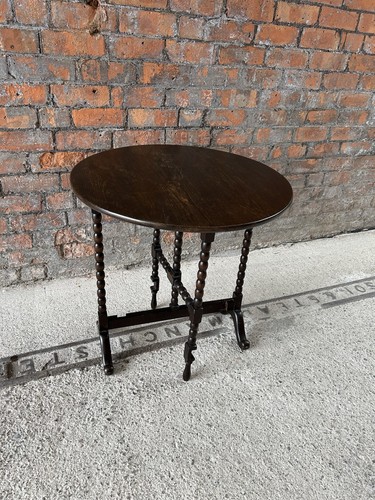 Vintage oak bobbin gate leg - bobbin,