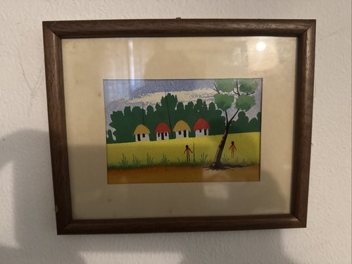 Painting african village - painting,