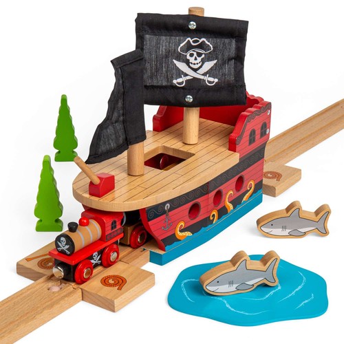 Bigjigs rail wooden pirate - rail,