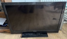 Extra Large POLAROID P40LCD12 Black TV 40 inch Broken Screen PARTS NOT WORKING