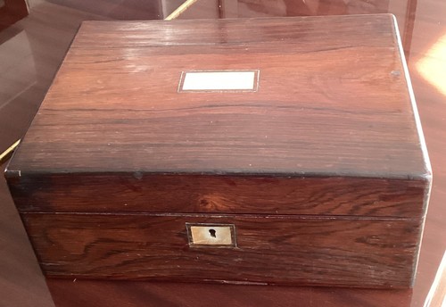Antique victorian box rosewood - antique,