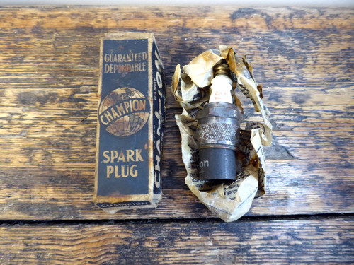 Vintage champion spark plug - spark,