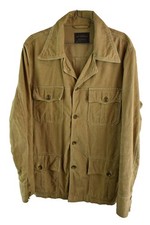 G-STAR Beige Corduroy Jacket size M Mens Button up Casual Outdoors Sahariene