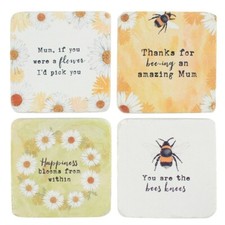 MUM DAISY PICKING COASTERS 