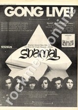 Gong Shamal Wigwam Kelvin Hall Glasgow LP Tour advert 1976 
