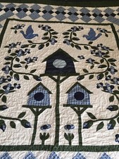 Beautiful patchwork quilt/ wall hanging 51 inch wide x 60 inch long