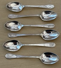 Set of 6 Silver Plated Art