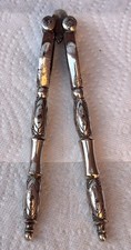 Antique Silver-Plated Nutcracker With Ornate Pattern - Perfect Mechanical Order.