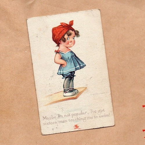 Ww1 era comic card girl - era,