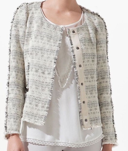 Zara short jacket tweed blazer - jacket,