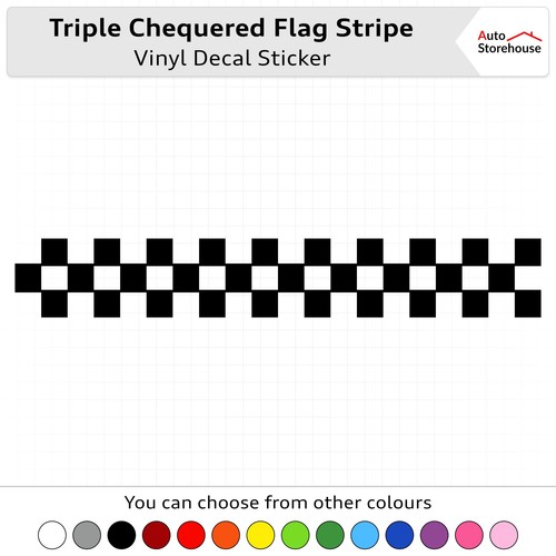 Triple chequered flag vinyl - flag,