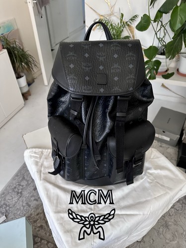 Mcm vintage backpack black - mcm,
