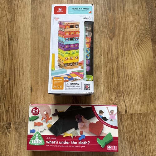 Top bright wooden tumble tower - wooden,