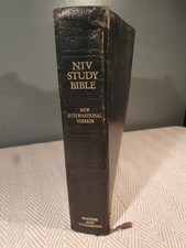 NIV Study Bible (1987) - International Version - Large Print - Leather