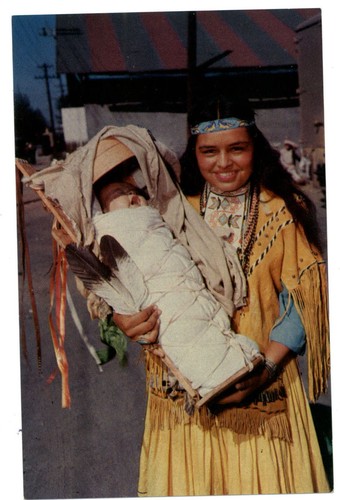 Apache girl papoose - apache, baby
