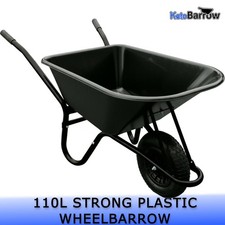 110l black wheelbarrow - black,