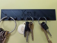 1 x BLACK KEY HOLDER HOOKS