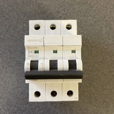MEM MCB 40 Amp Triple Pole 3 Phase Type D 40A D40 Memshield 2 MDL340 Eaton