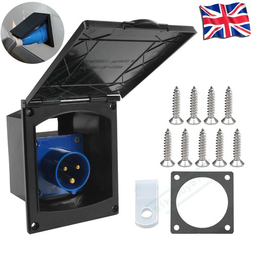 Mains hook inlet socket - up,