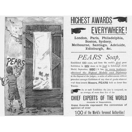 Pears soap makers highest - makers;,