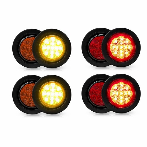 8pcs amber red - 8pcs,
