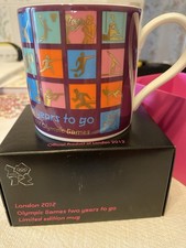 LONDON 2012 WEDGWOOD OLYMPIC MUG 'TWO YEARS TO GO' NEW BOXED UNIUSED
