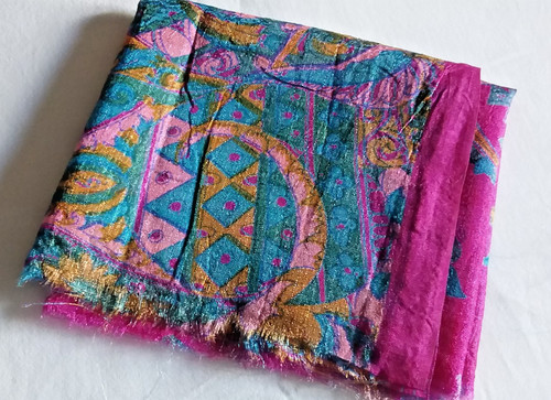 Crepe sari silk - sari, remnant