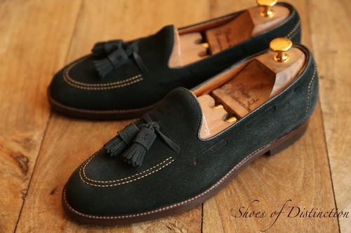 Alden blue suede tasselled - blue,