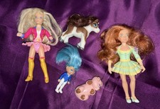 Bundle Vintage Girls Toys 90s dolls figures Swans Crossing, Playskool, galoob