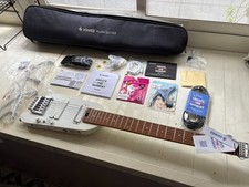 Donner HUSH-X Pro Electric Guitar / Travel and Silent Practice - White EXCELLENT