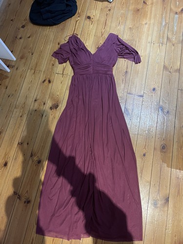 New lipsy maroon long dress - lipsy, uk