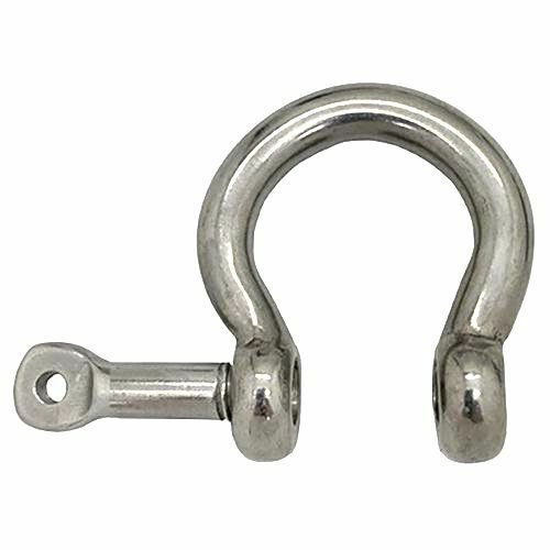 Stainless steel bow shackle - stainless,