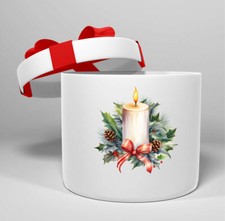 12x Christmas Candle Tumbler Wine Glass Bottle Vinyl Sticker Decals v509