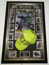 *** Rare VALENTINO ROSSI Signed Autographed CAP HAT Autograph Display *** 