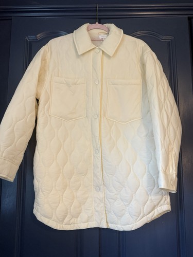 Topshop cream quilted jacket - topshop,