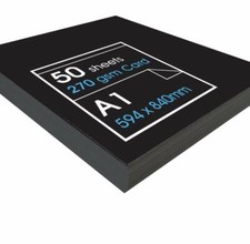  270gsm Recycled Black Card -