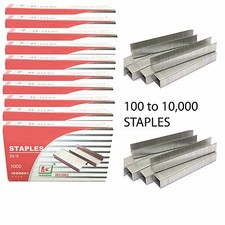 1000 to 10000 BULK BUY 24/6 STAPLES FOR 24/6 26/6 STAPLERS BOX OF 1000 FAST POST