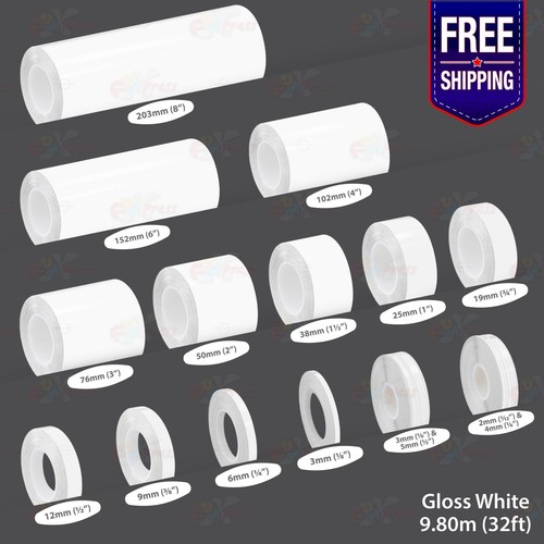 Gloss white pin - stripe, car