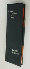 Ellerman City line to india bridge marker book original pencil & notebook L16cm 