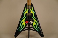 Metallic Rod Flying V Green