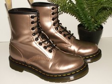 Dr. Martens 1460 VEGAN CHROME rose gold boots 8-eye UK 4 EU 37 US 6 (doc655)